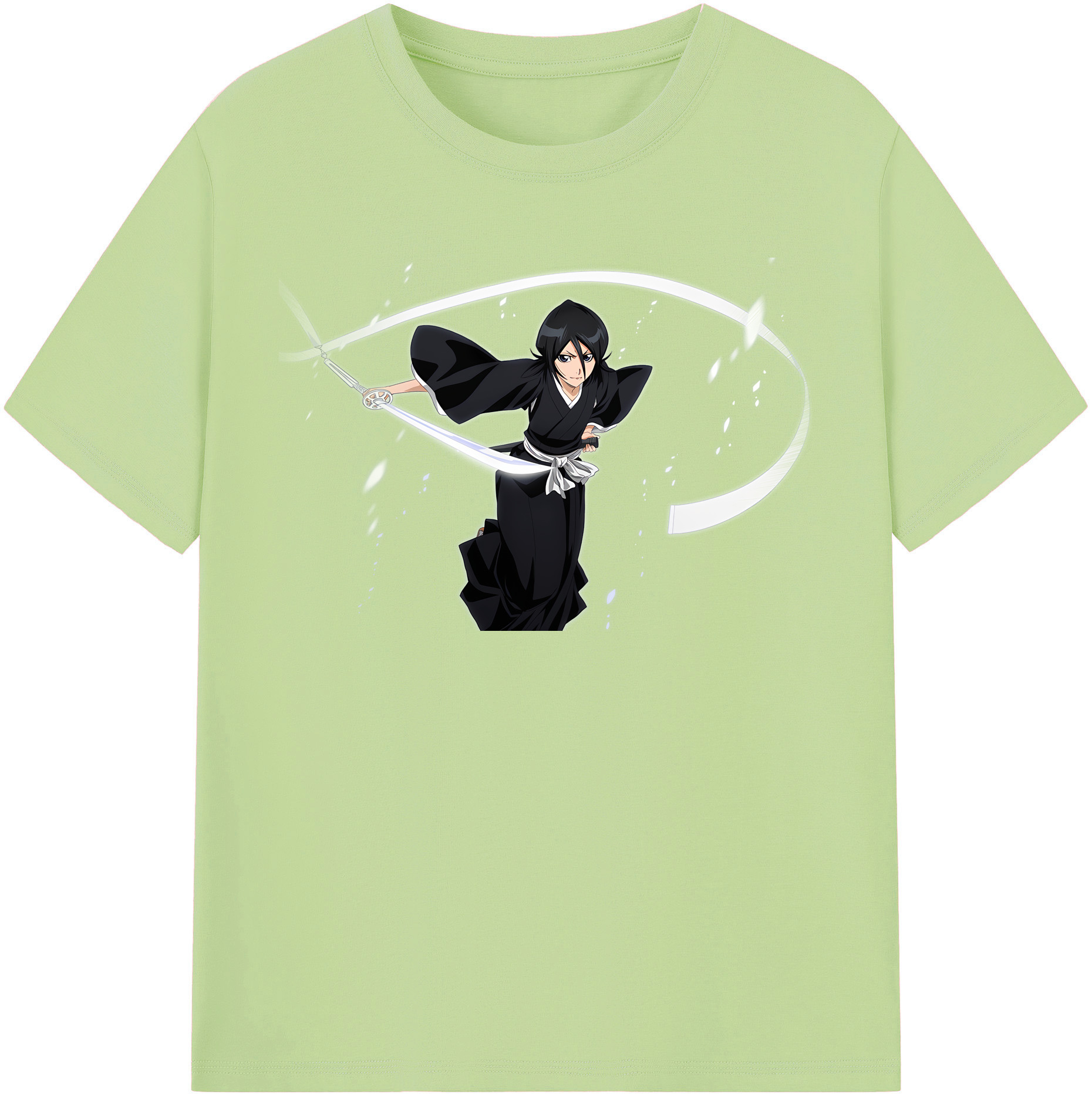 （画像用） ブリーチ 朽木ルキア BLEACH Kuchiki Rukia 綿100％半袖Tシャツ（フロントプリント）